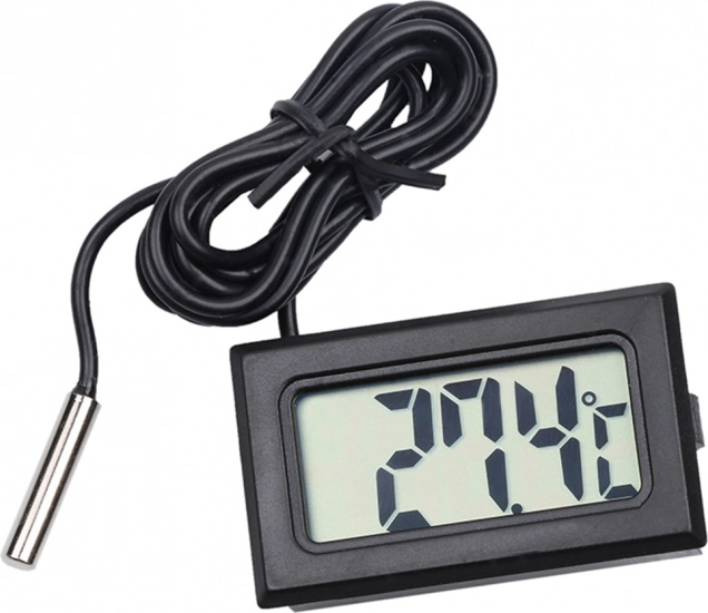 Termometro digitale da pannello con display LCD e sonda