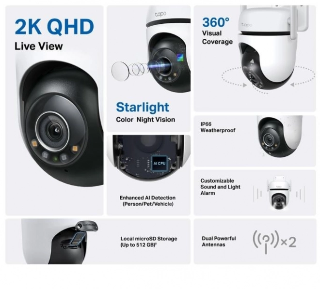 Camera Tapo C520WS Outdoor with Pan and Tilt