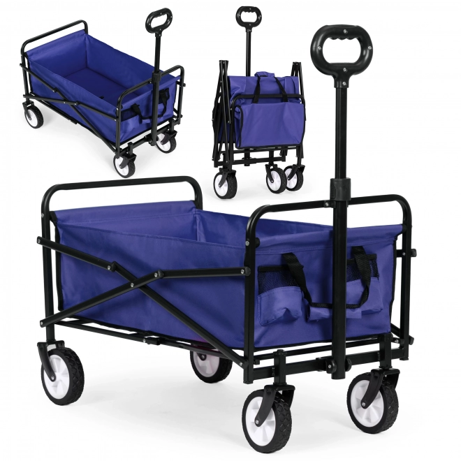 Foldable Blue Beach and Garden Trolley