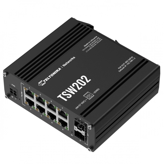 Industrial Managed Switch TSW202 2xSFP 8xPoE+ L2/L3