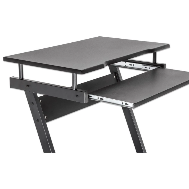 Mobile Computer Desk with Shelf