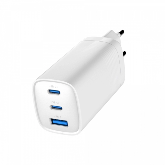 White 65W GaN PowerDelivery USB Charger