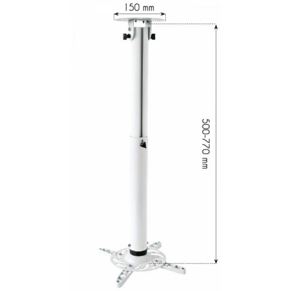 Ceiling Projector Mount Adjustable White