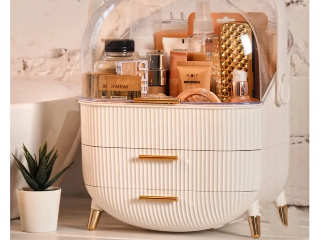 Elegant Large Cosmetic Organizer with Drawers