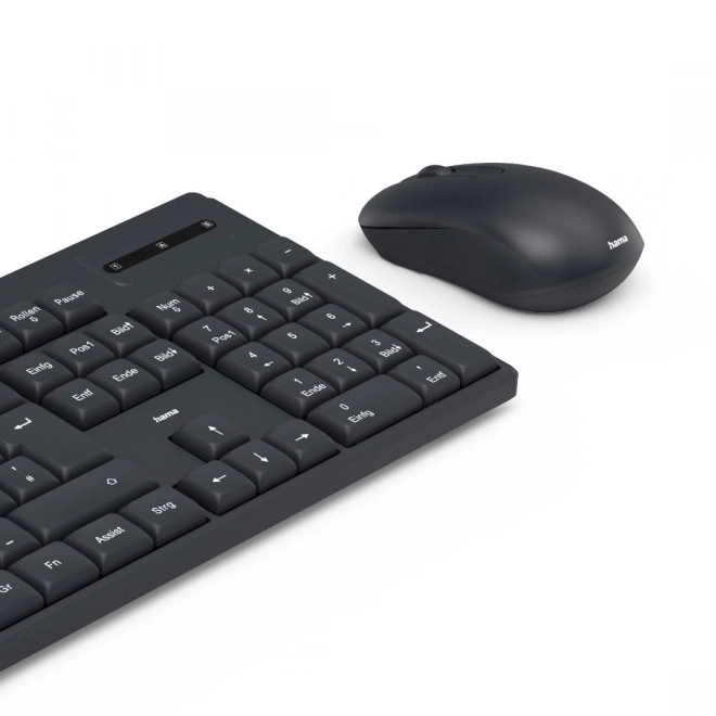 Wireless Keyboard and Mouse Hama WKM-100 Black