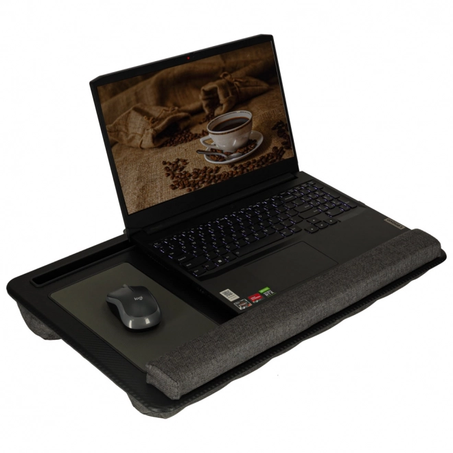 Stolík na notebook čierny