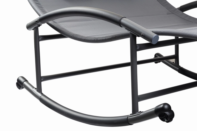 Garden Lounger with Canopy and Swing