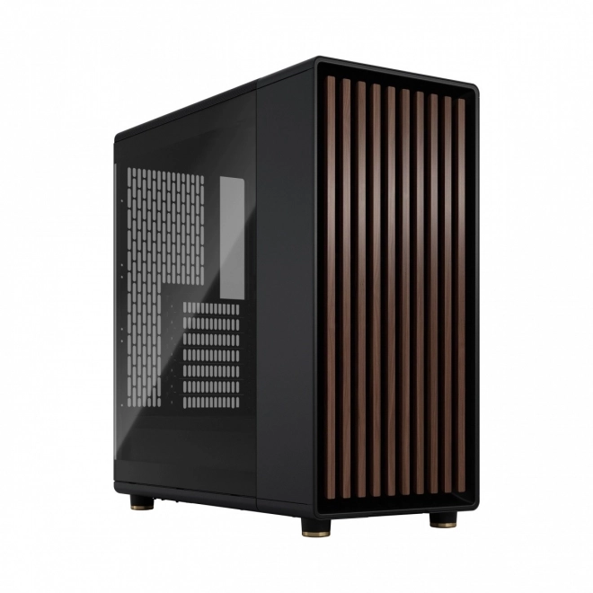 Fractal Design kast North zwart met houten details