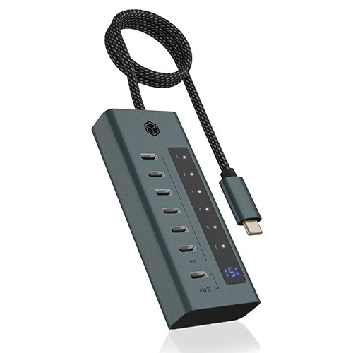7 Port USB 3.2 Gen 2 Type-C Hub with 36W Power Supply