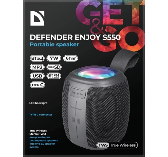 Bluetooth-Lautsprecher ENJOY S550 Schwarz