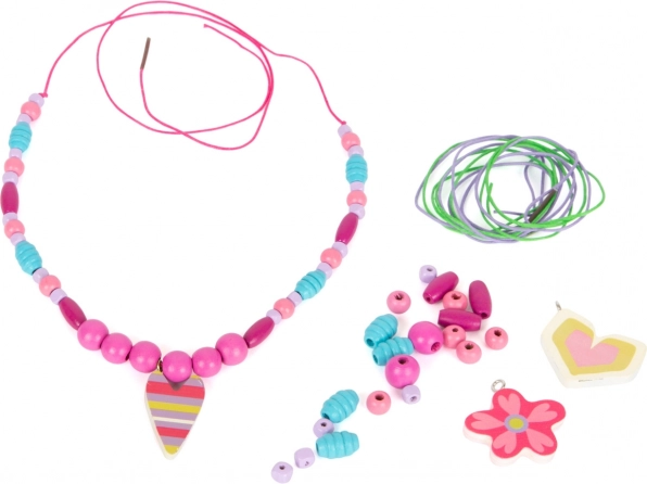 Colorful beads and charms for creativity