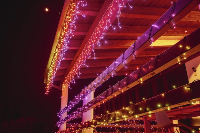 Smart Icicle Lights with 190 RGBW LED