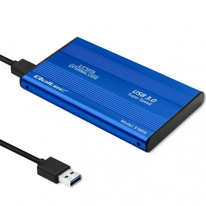 External Case for HDD/SSD 2.5" SATA3 USB 3.0 Blue