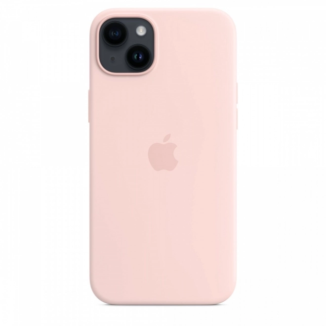 Silicone Case with MagSafe for iPhone 14 Plus - Chalk Pink