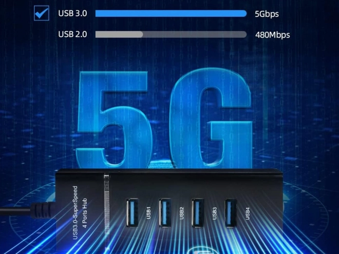 Hub USB 3.0 a 4 porte