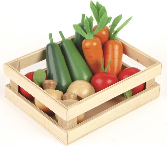 Cassetta di legno con verdure Tidlo