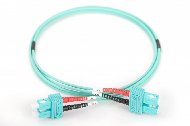Patch Cord FO SC-SC MM 50/125 OM3 Duplex 3m Turquoise