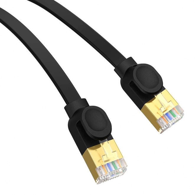Baseus Cat 7 UTP Ethernet kábel RJ45 lapos fekete – 8 m