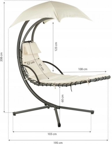 Comfortable swaying and load capacity