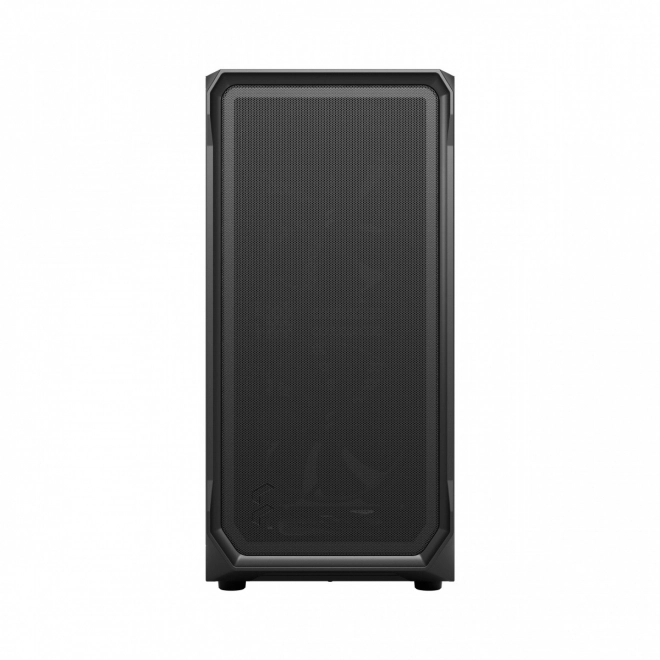 Black computer case with transparent side panel