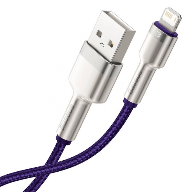 Cavo USB Lightning Baseus Cafule 2,4 A 1 m Viola