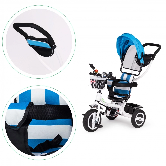 Ecotoys Tricycle with Rotating Blue Roof