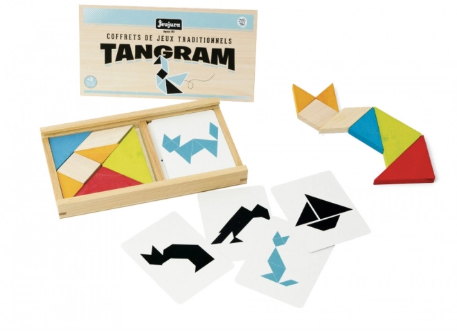 Tangram in legno con modelli Jeujura