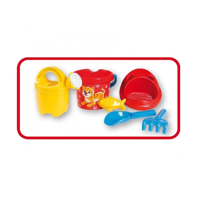 Sand Play Set with Watering Can - Small Tiger Design