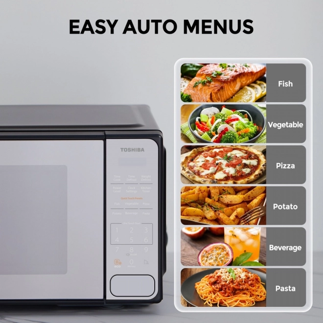 Modern Mirror Microwave Oven by Toshiba