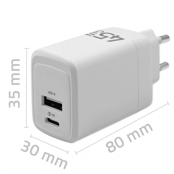 Fast GaN Wall Charger by Qoltec