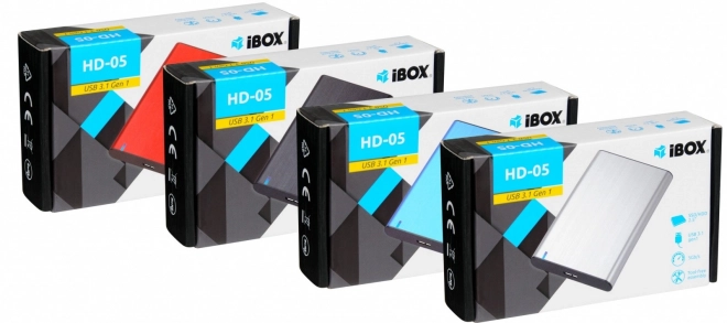 Custodia per Disco Rigido 2.5'' SATA III Ibox USB 3.1 Blu