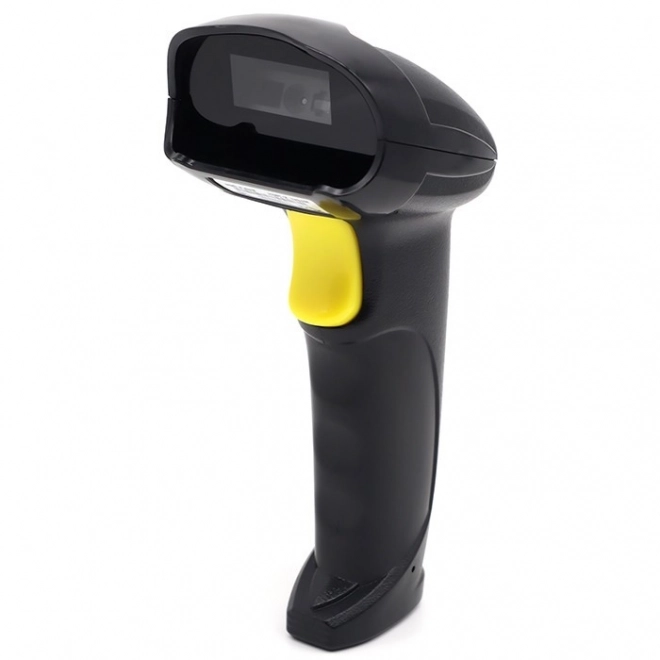 Black laser barcode scanner 1D and 2D