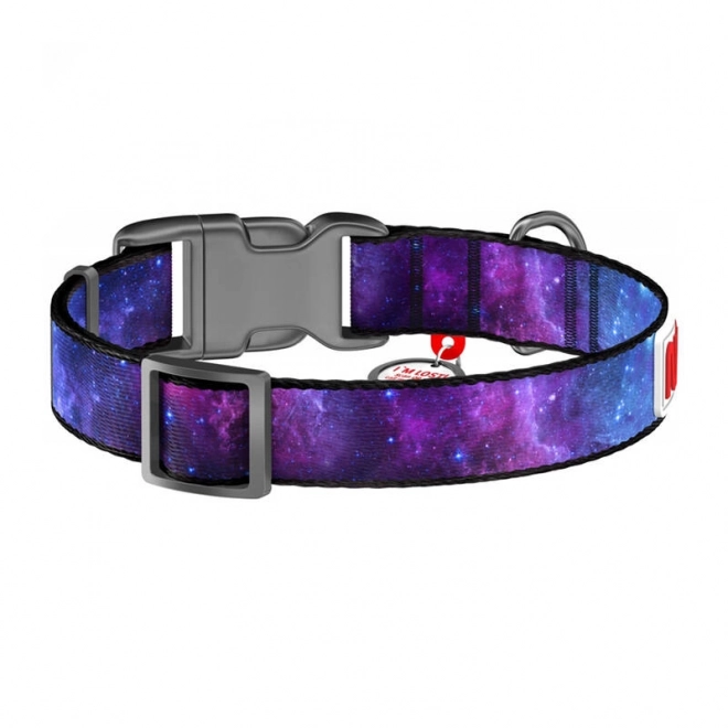 Collare per cani in nylon Waudog con QR Code, ispirato alla NASA