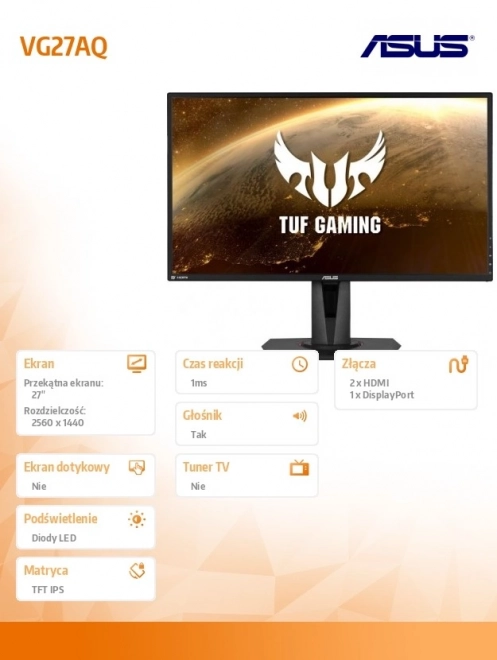 27-Inch WQHD Gaming Monitor