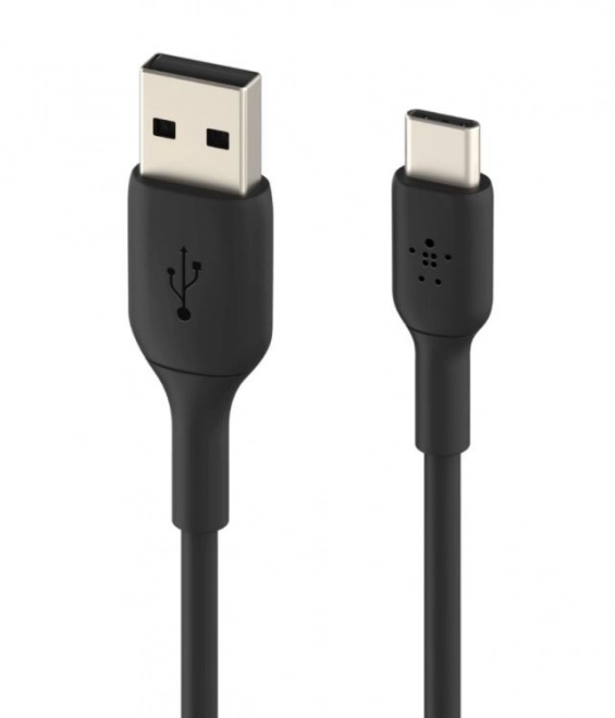 Black PVC USB-C Cable 15 cm