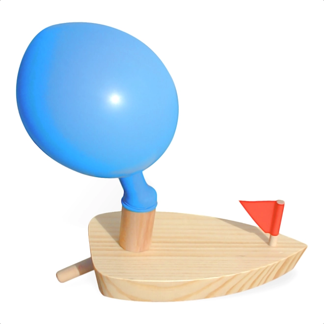 Divertimento con la propulsione a palloncino