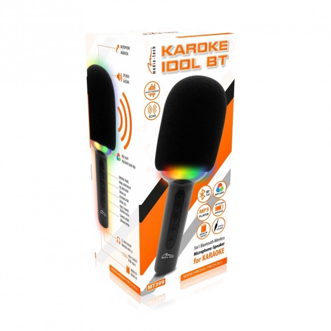 Karaoke idol bluetooth microphone with speaker