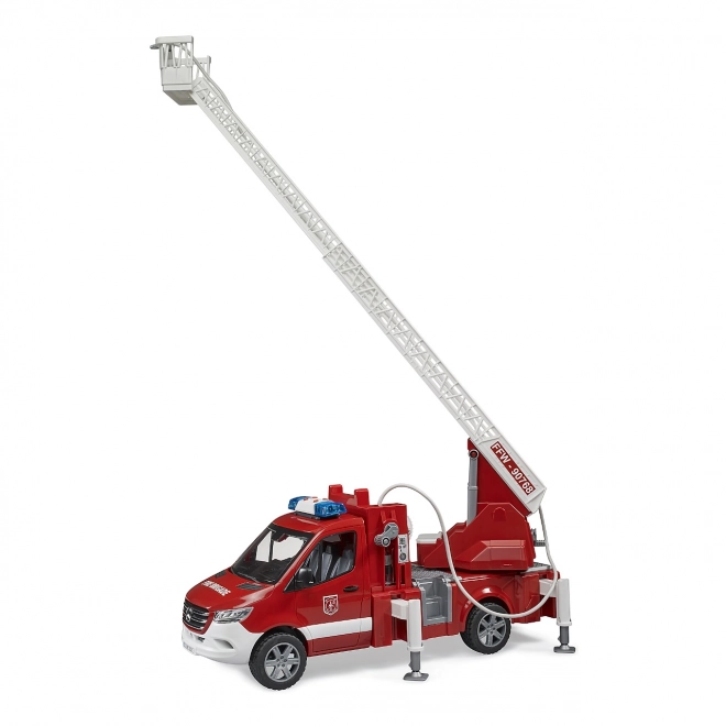 Camion dei pompieri Mercedes-Benz Sprinter con scala per bambini