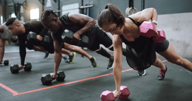 Pink Dumbbell Set by ModernHome 2x4 kg