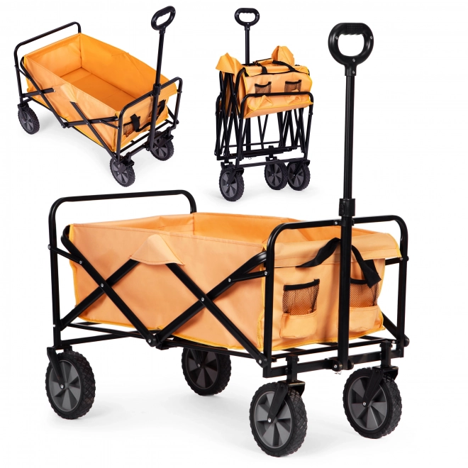 Folding transport cart MultiGarden 47x105 cm, orange