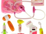 Lékařská sada v kufříku s efekty růžová