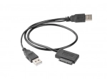 USB-adapter met voeding op kabel -> SATA Slim SSD (13-pin)