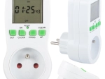 Digitalt stikkontakt-timer med LCD-display