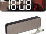 Digital LED clock with alarm and thermometer