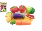 Plastic vegetable cutting set with board and knife 13.5 × 8 cm