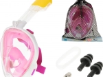 Puna sklopiva maska za šnorklanje S/M ružičasta