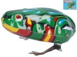 Metal wind-up jumping frog (retro)