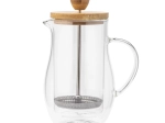 Glass French press with bamboo lid 400 ml