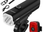 Trizand LED bicycle light 1000 lm USB-C with power bank (front + rear)
