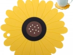 Silikonuntersetzer Sonnenblume